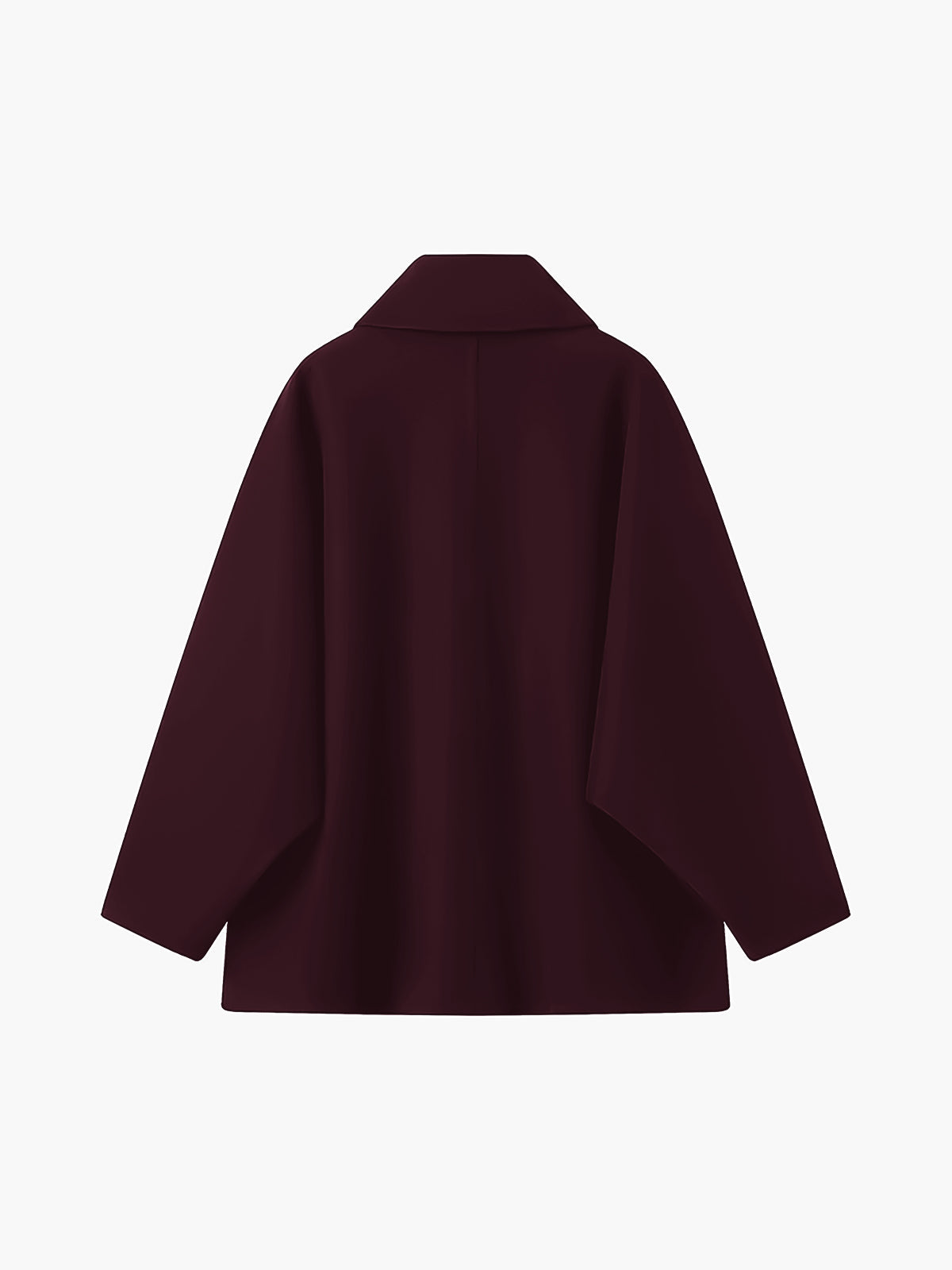 Oversize Cepli Düğmeli Kaban