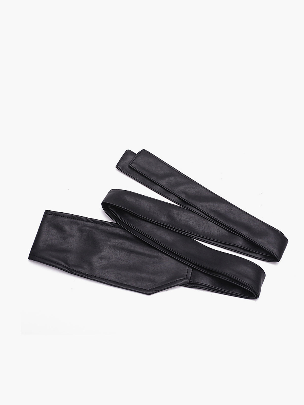 Minimalist Dantel Bağlamalı Geniş Kemer