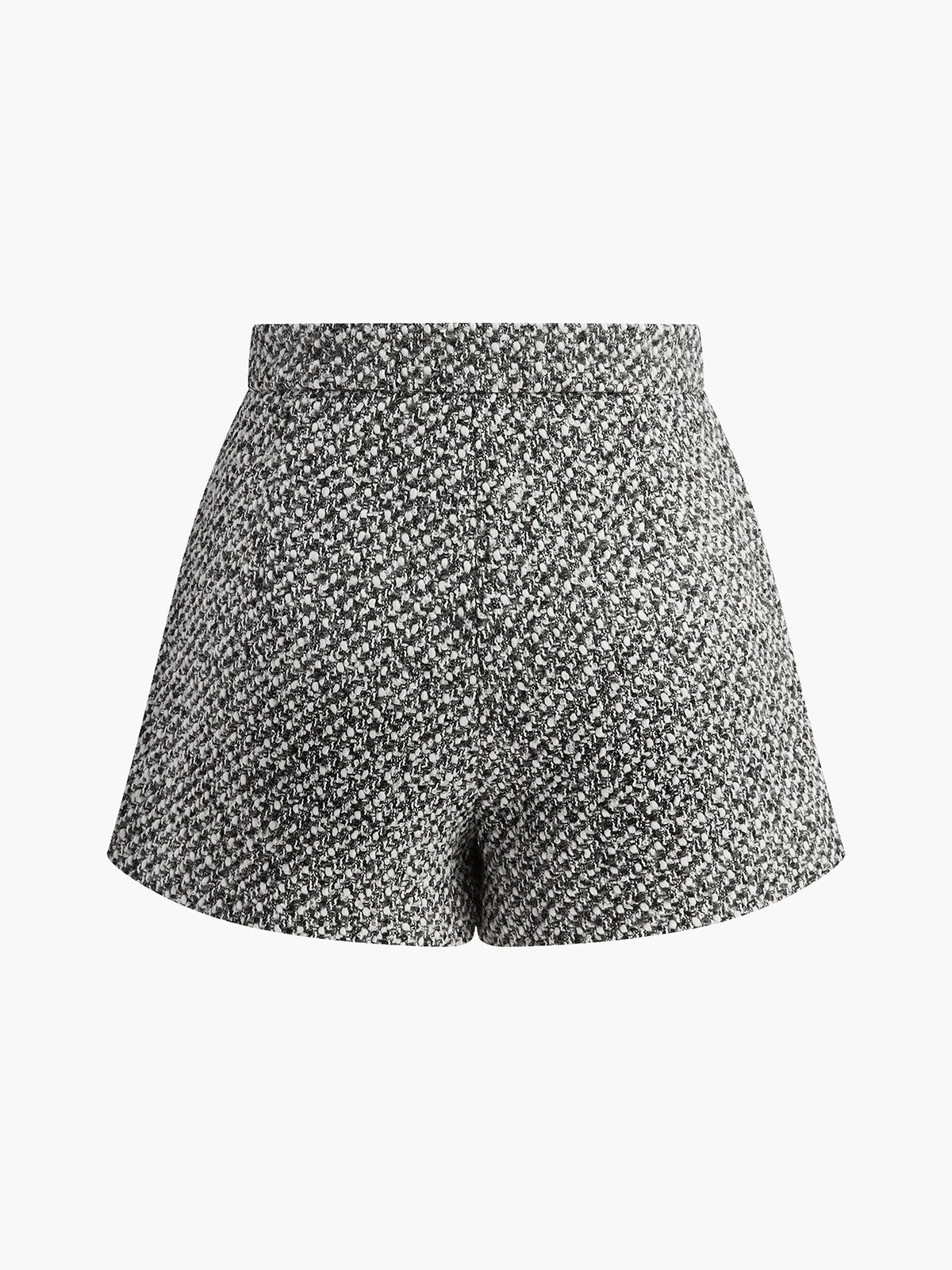 Yün Karışımlı Cepli Tweed Şort