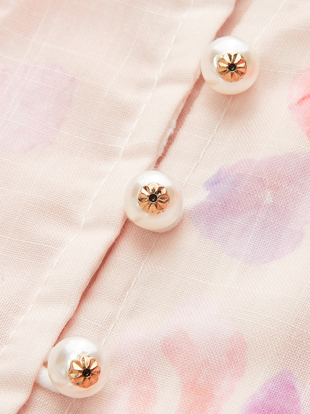 Sulu Boya Çiçek Desenli Kuşaklı Şort Takımı