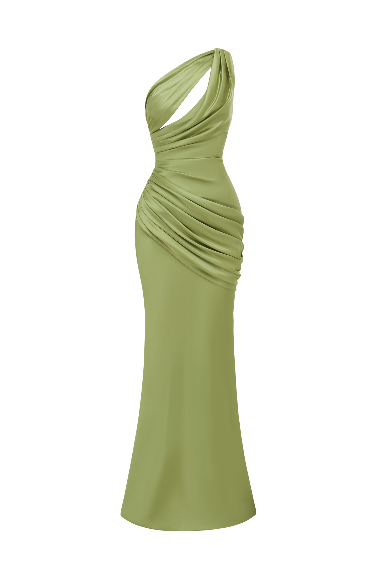 Emina Maxi Elbise – Zeytin Yeşili