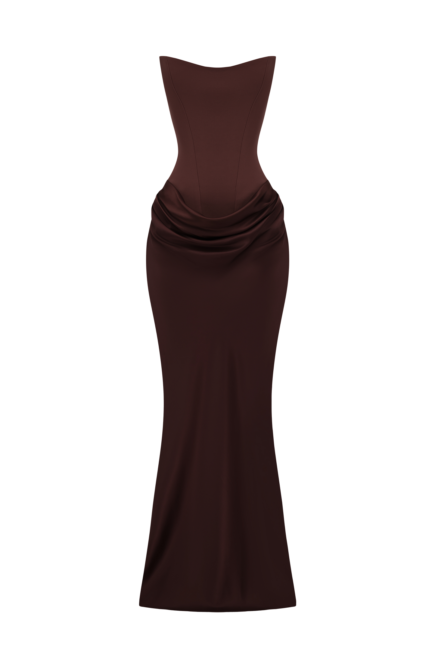Marielle Maxi Elbise – Mürdüm Kahve