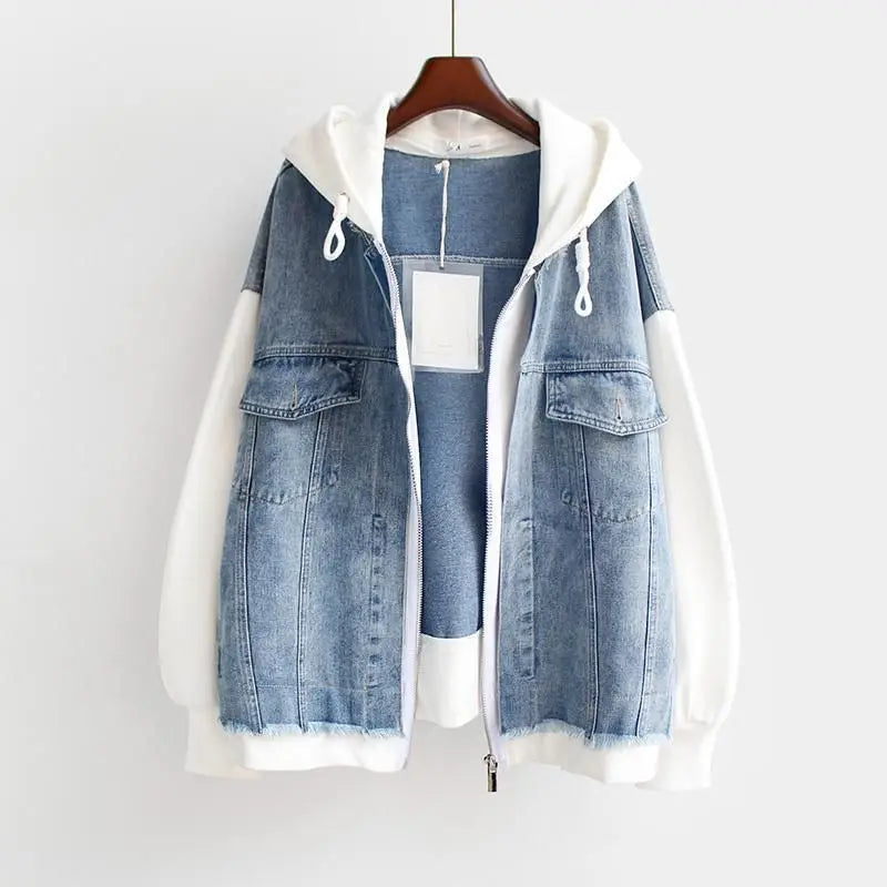 Corarity™ Dual-Tone Denim Ceket