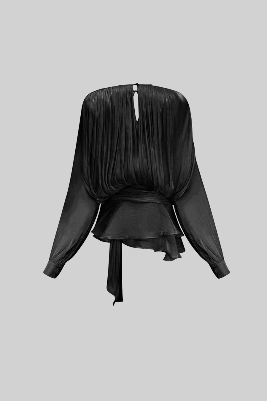 Seraphina Drapeli Fırfır Detaylı Mini Elbise