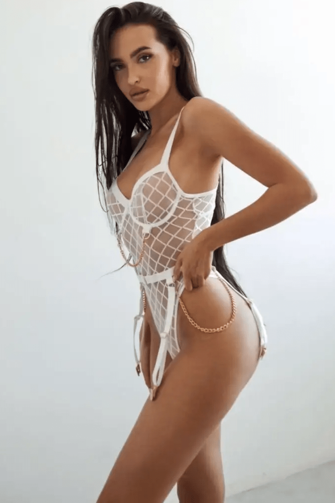 Dantel Body Beyaz Altın Detaylı İç Giyim