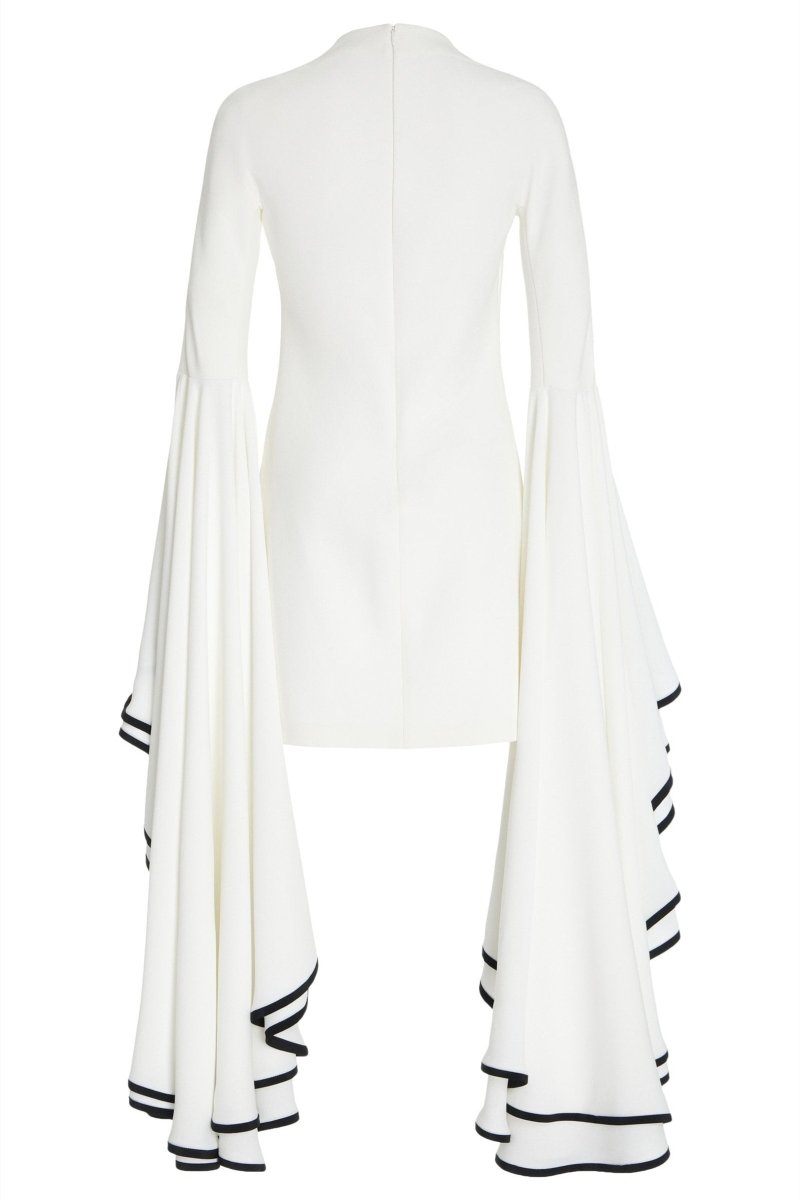 Maxine Kontrast Rüs Kol Mini Elbise