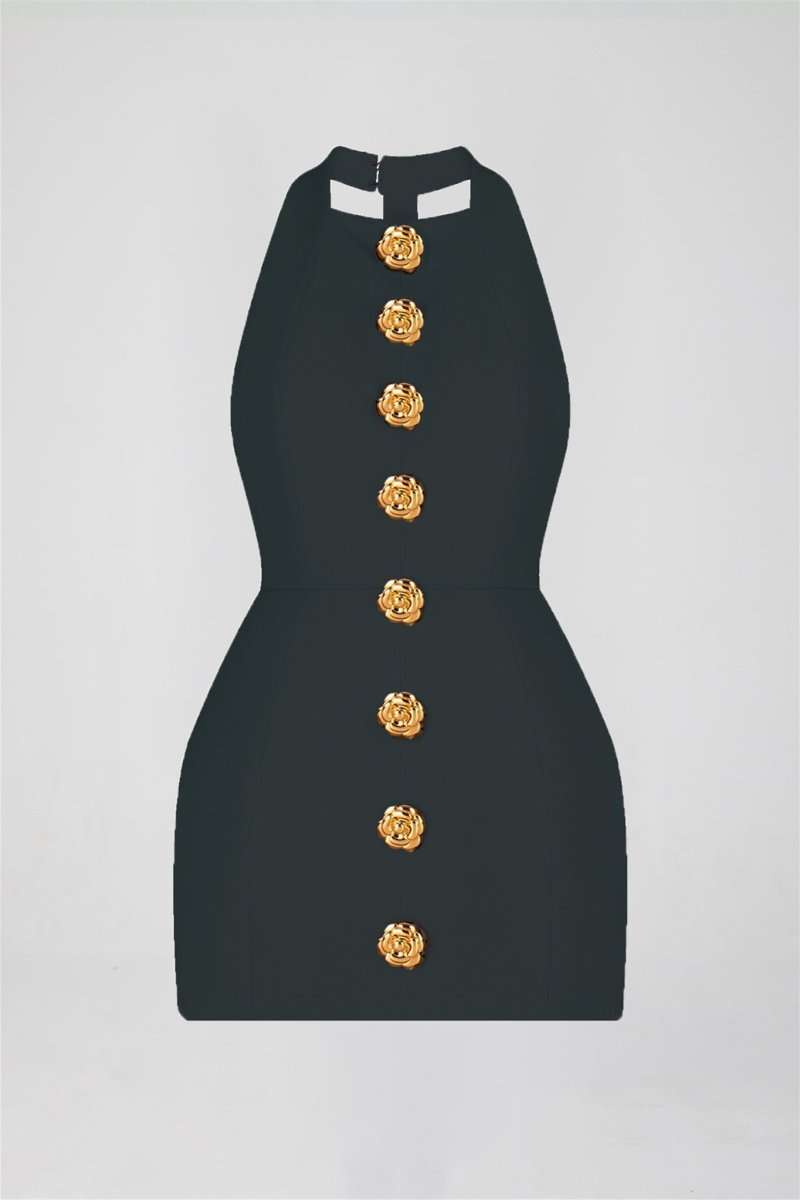 Rebecca Açık Sırt Mini Elbise