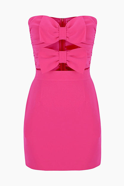 Amara Mignon Kesikli Mini Elbise