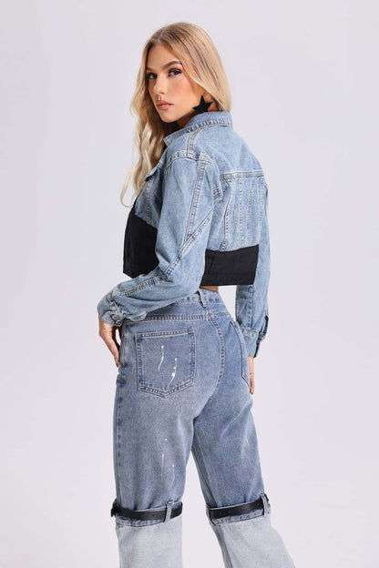 Sakani Kot Patchwork Ceket