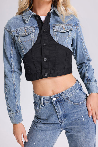 Sakani Kot Patchwork Ceket