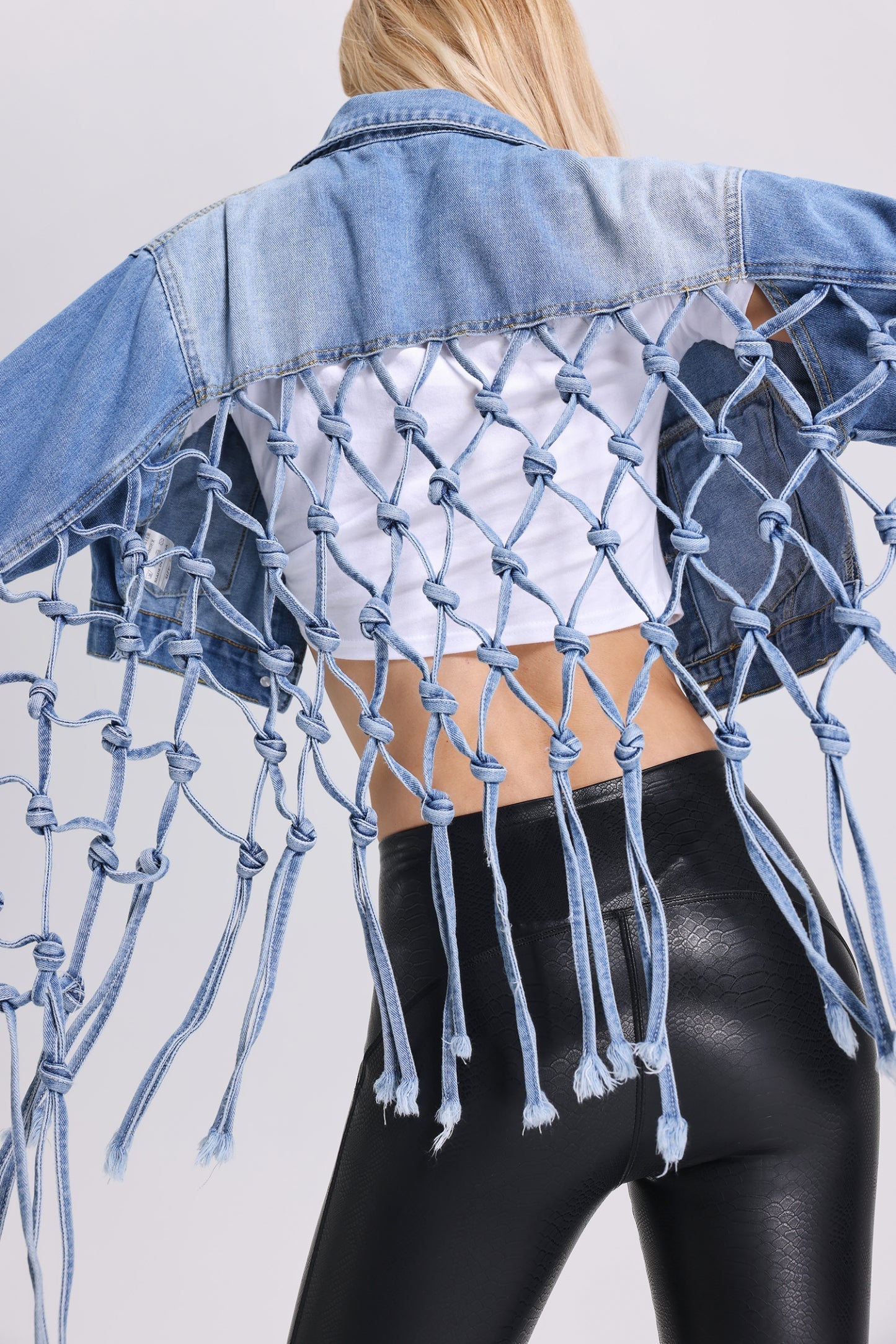 Şea Dokulu Denim Ceket