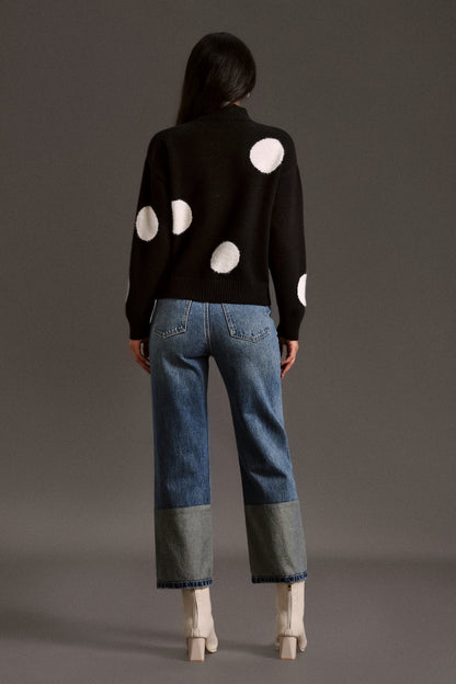 Yüksek Yakalı Uzun Kollu Üst