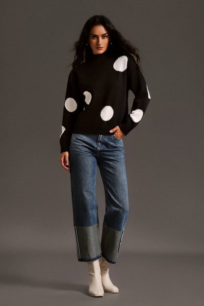 Yüksek Yakalı Uzun Kollu Üst