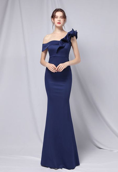 Evelyne Volanlı Mermaid Maxi Elbise
