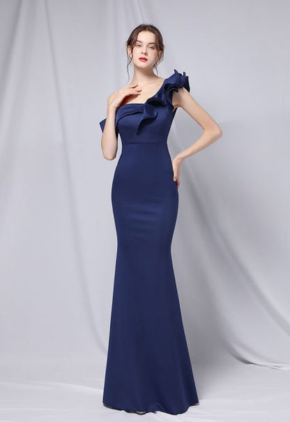 Evelyne Volanlı Mermaid Maxi Elbise