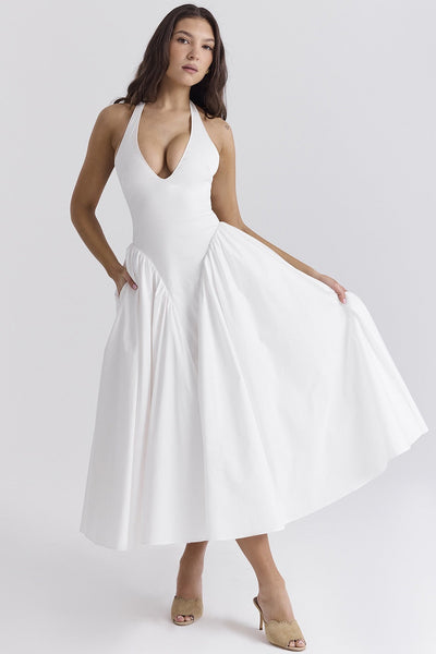Celeste Boyundan Bağlamalı Midi Sundress