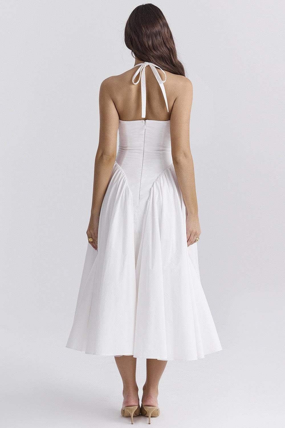 Celeste Boyundan Bağlamalı Midi Sundress