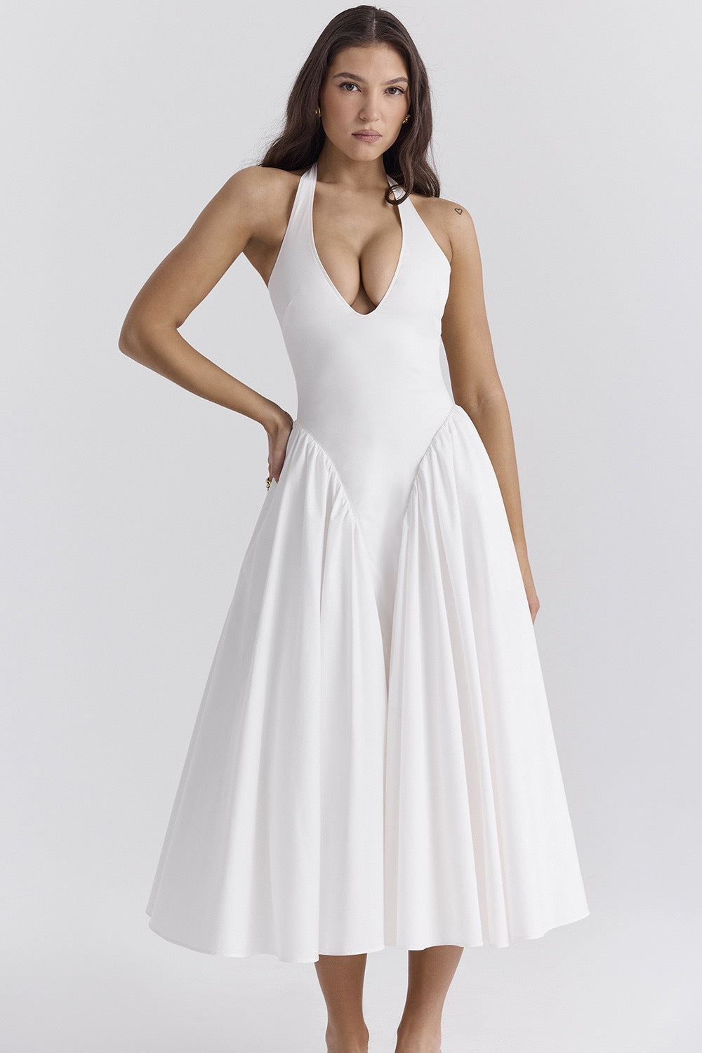 Celeste Boyundan Bağlamalı Midi Sundress