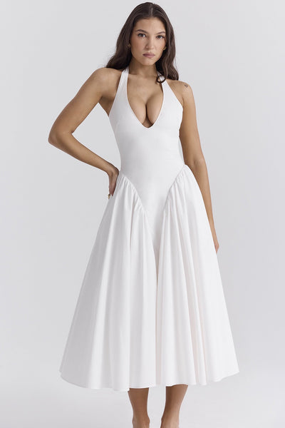 Celeste Boyundan Bağlamalı Midi Sundress
