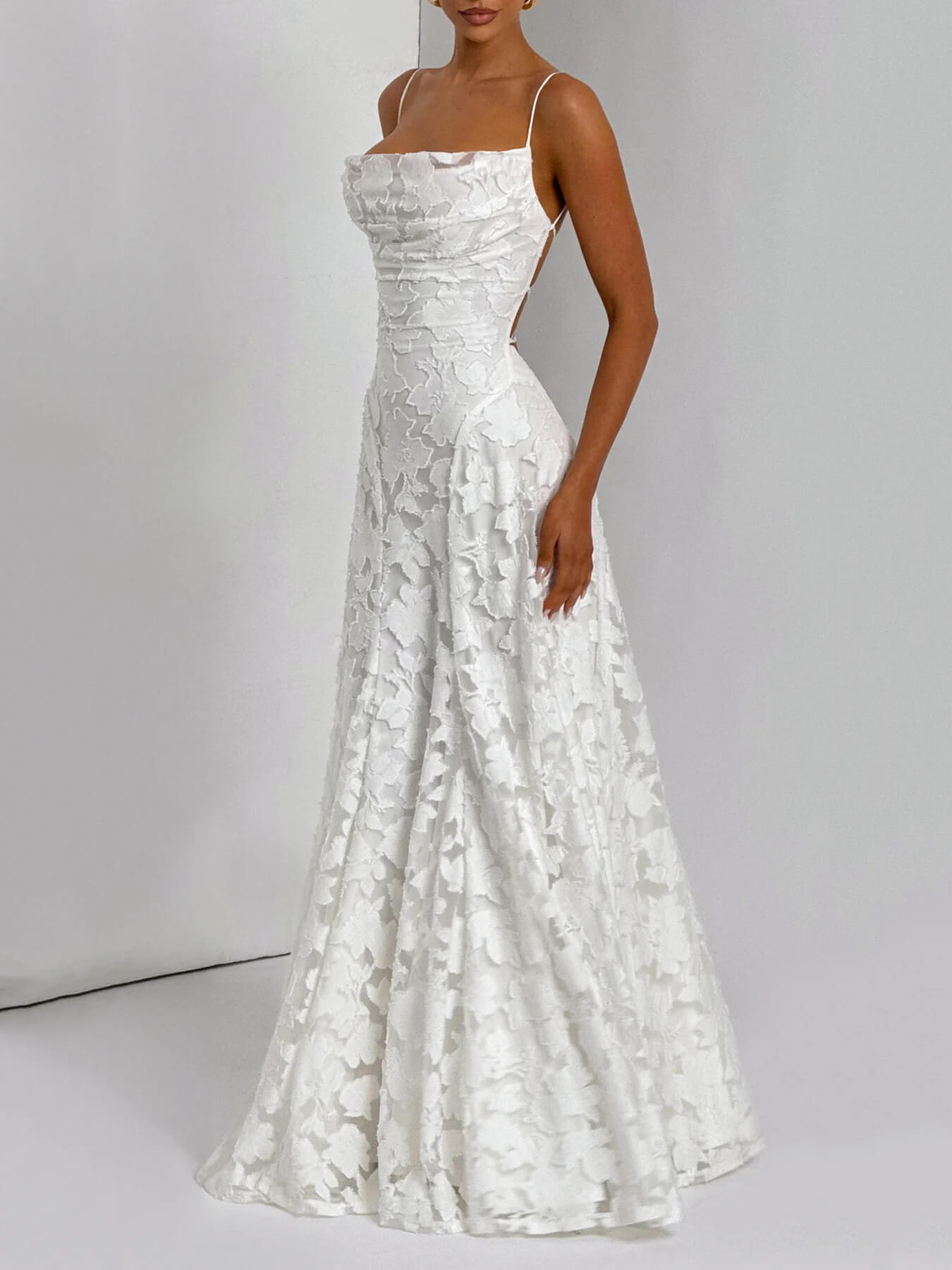 Jakarlı Maxi Elbise