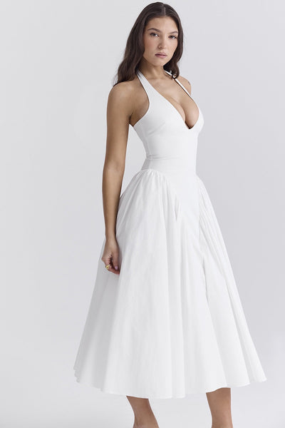 Celeste Boyundan Bağlamalı Midi Sundress