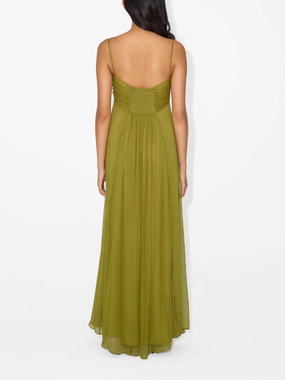 Flou Olive Morea Maxi Elbise