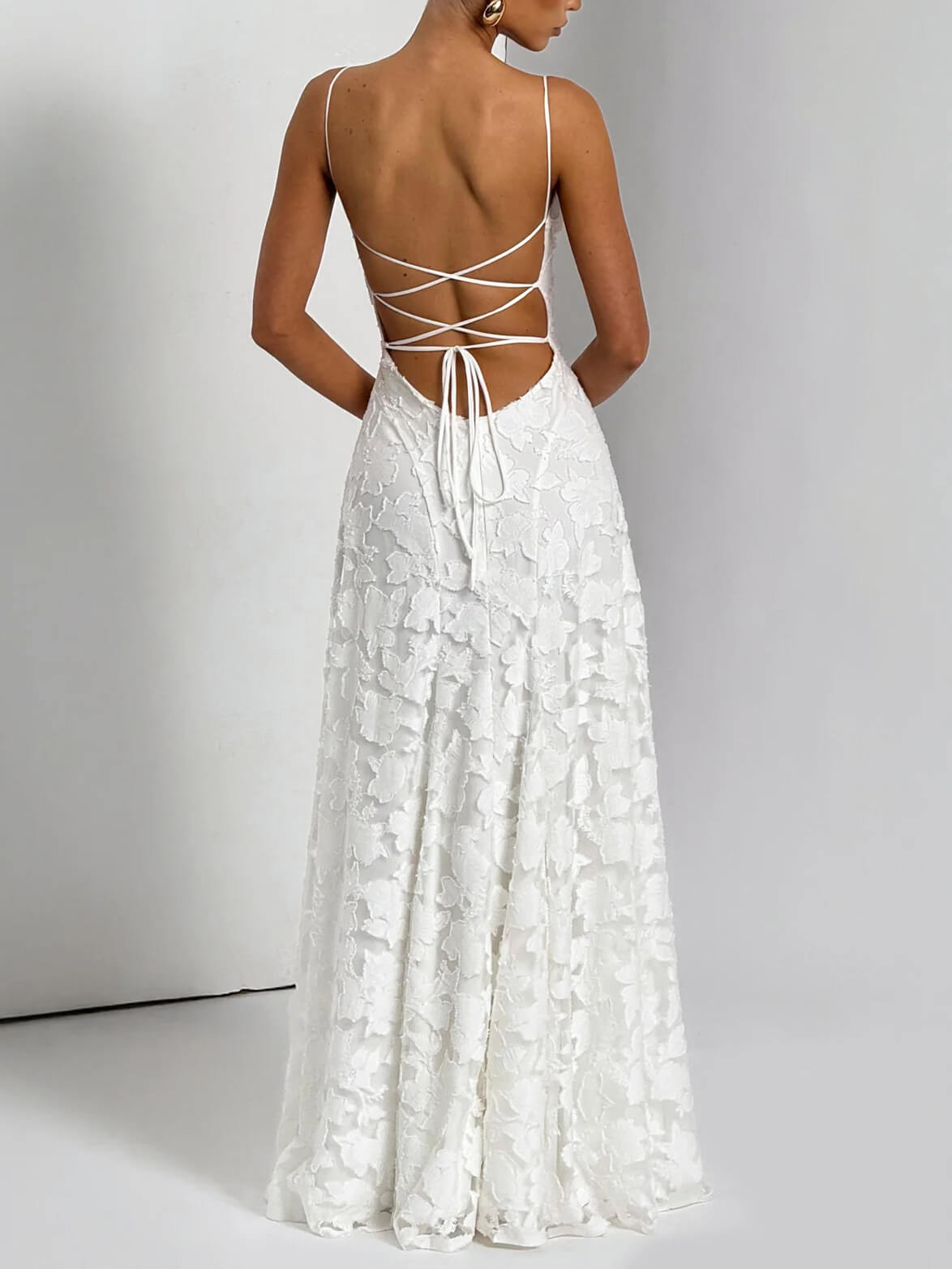 Jakarlı Maxi Elbise