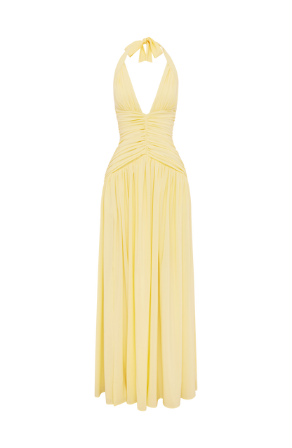 Riviera Maxi Elbise - Limon Sarısı