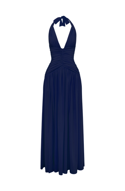 Riviera Maxi Elbise - Lacivert