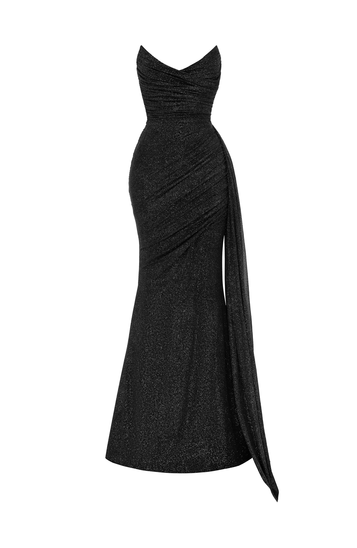 Ashika Maxi Elbise – Işıltılı Siyah