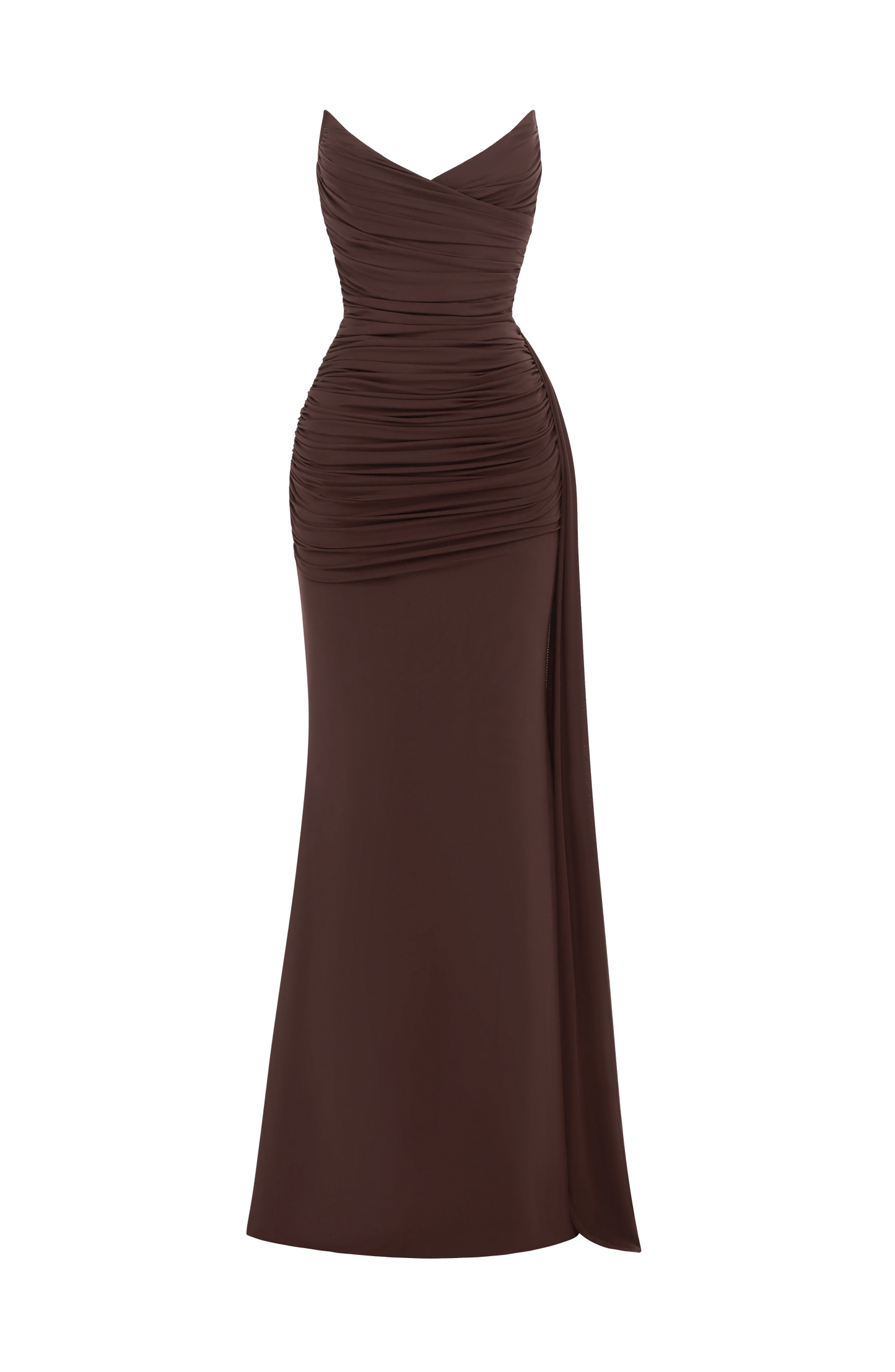 Ashika Maxi Elbise – Mürdüm Kahve