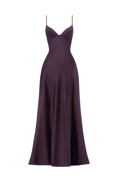 Asterin Maxi Elbise – Mürdüm