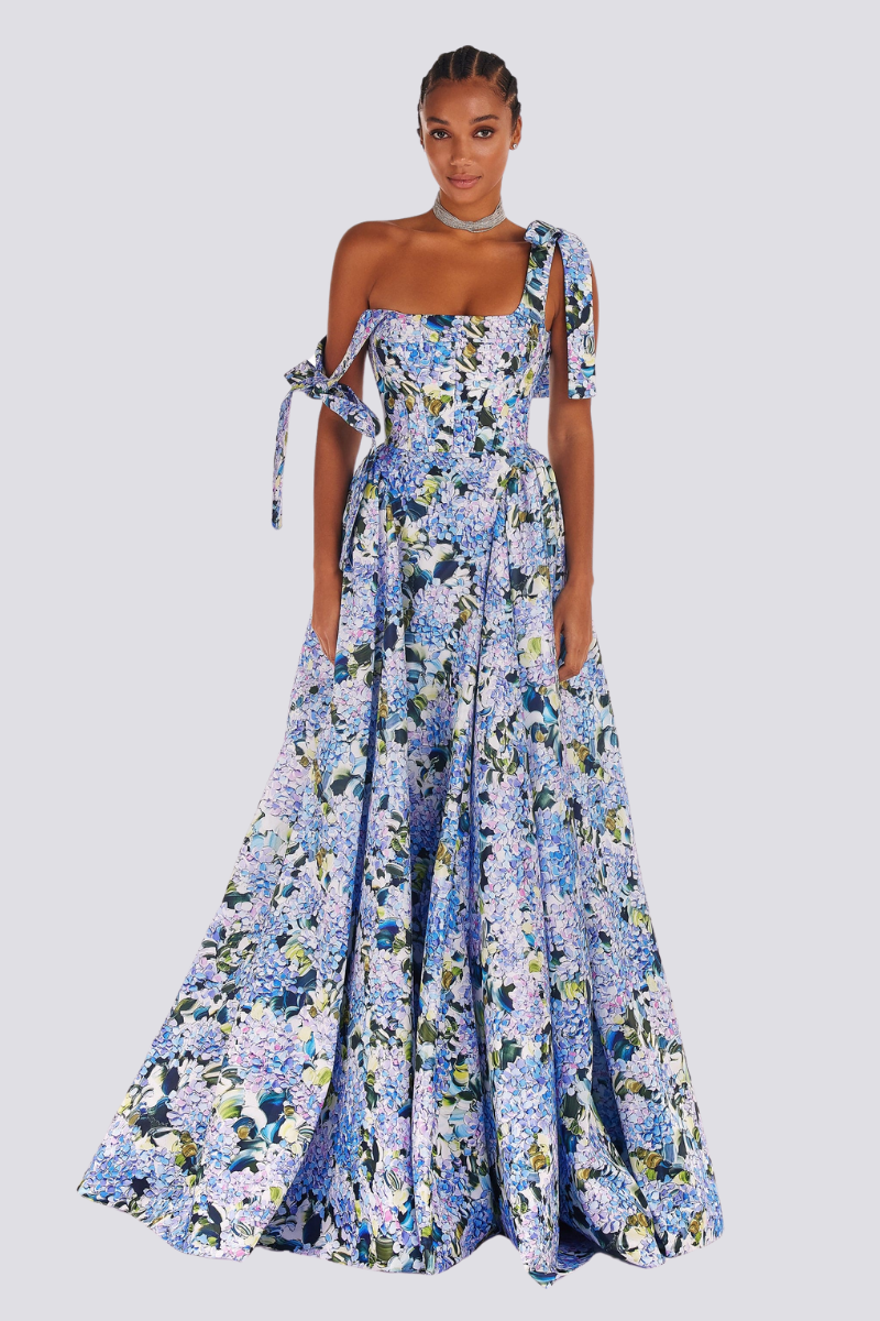 Albertine One-Shoulder Maxi Elbise