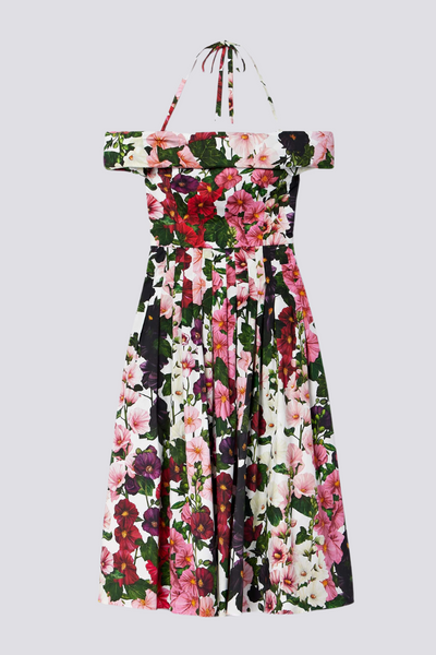 Alianora Off-Shoulder Midi Elbise