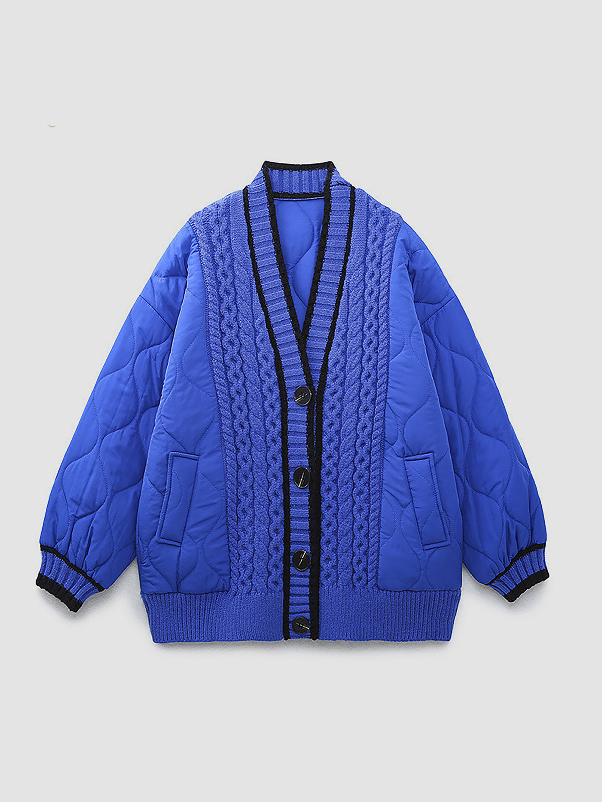 Örgülü Kiloş Oversize Hırka