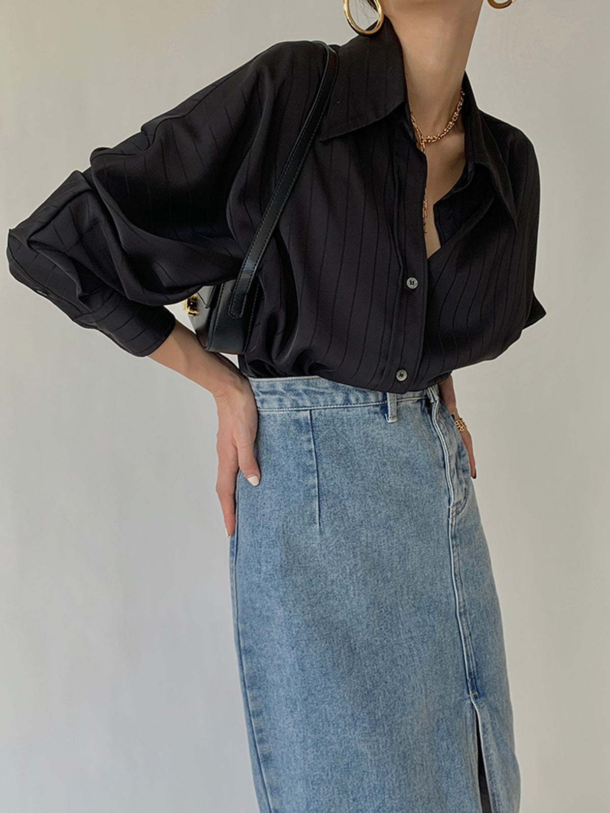 Charlotte Oversize Düğmeli Gömlek