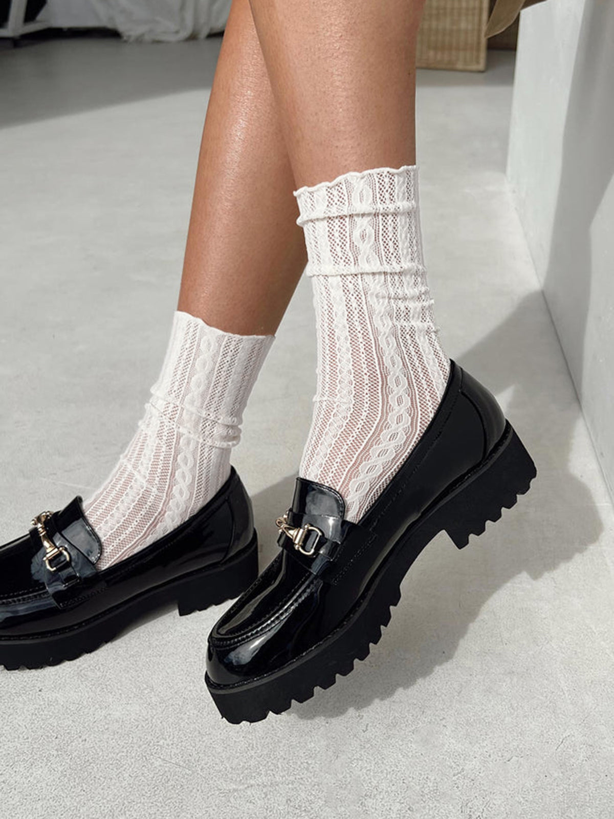 Dantelli Çorap