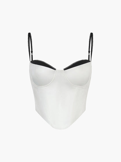 Kontrast Kesimli Korse Üst