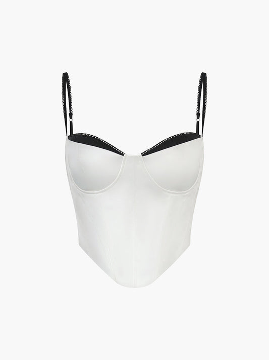 Kontrast Kesimli Korse Üst