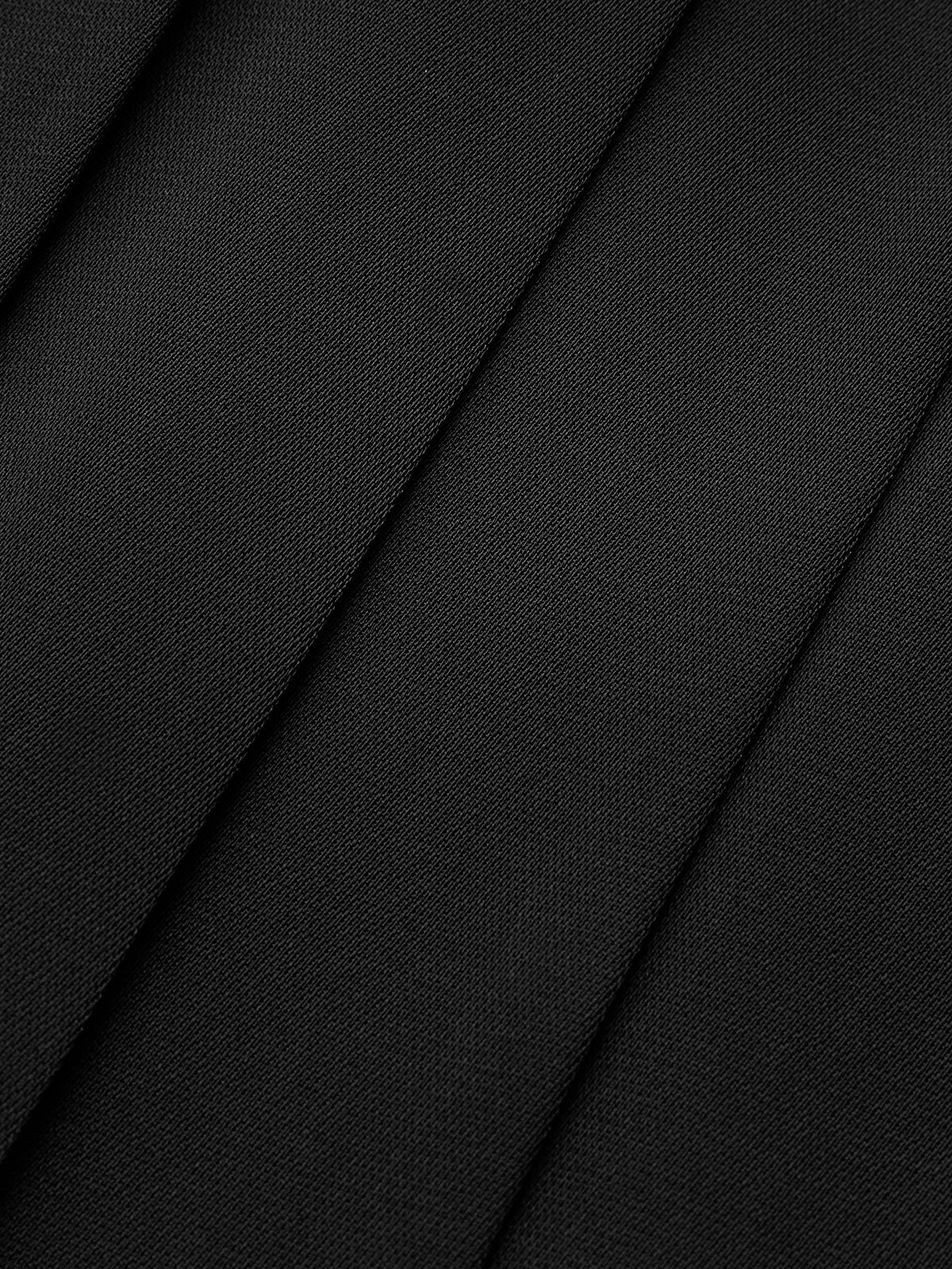 Patchwork Detaylı Asimetrik Pileli Maxi Etek