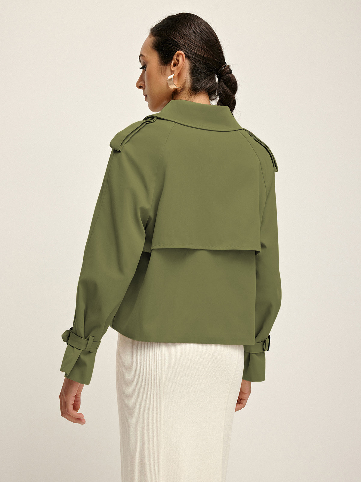 Çift Düğmeli Trençkot