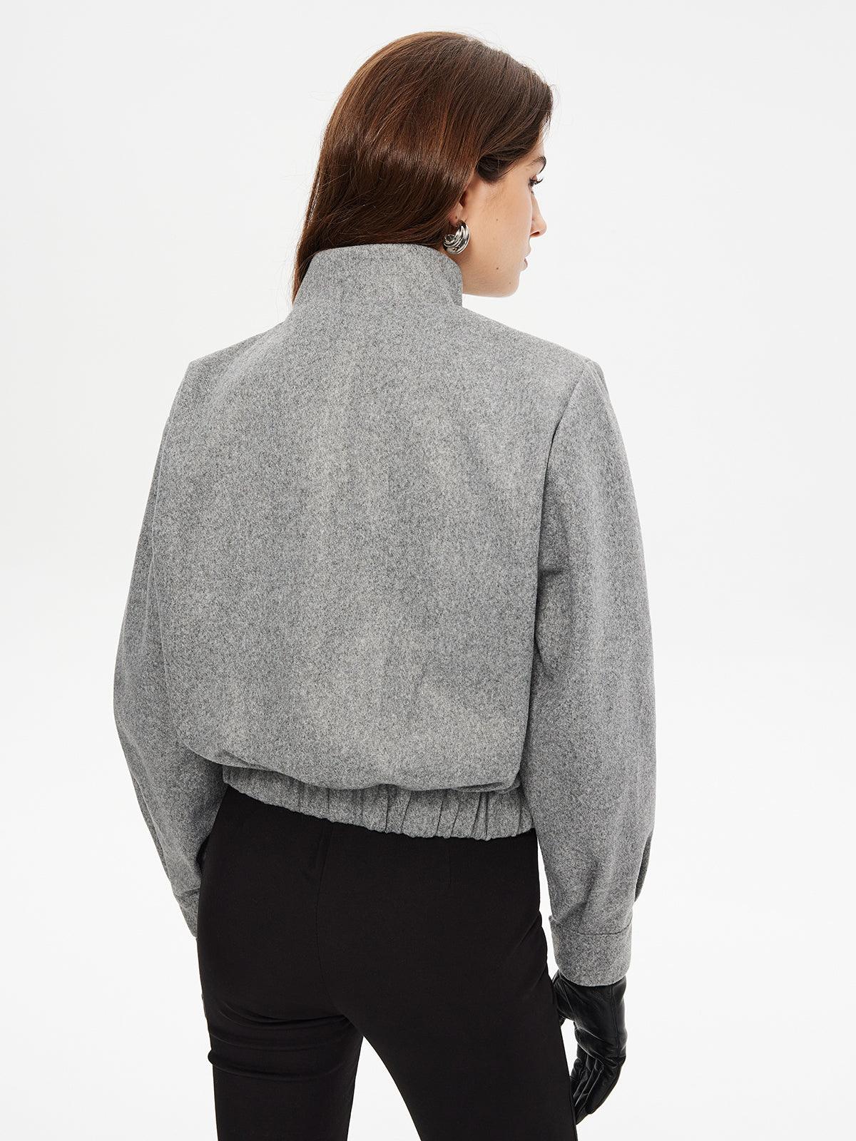 Elegant Wool Kısa Mont