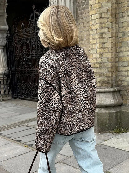 Leopar Desenli Ceket