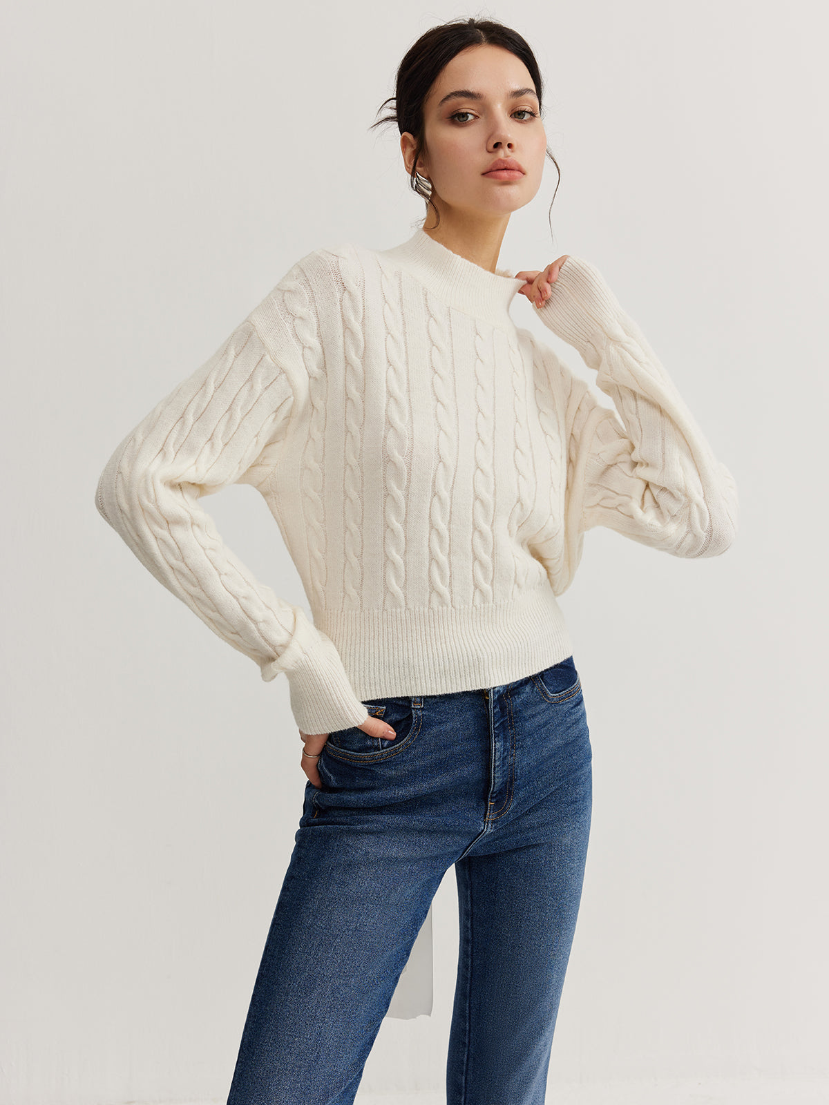 Backless Bow Detaylı Triko Bluz