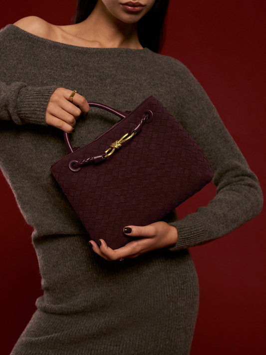 Suede Tote Çanta