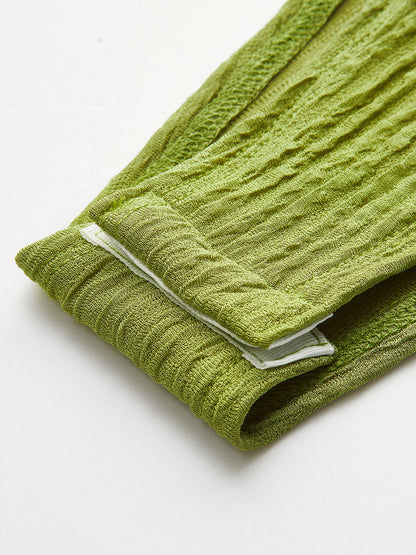 Önden Büzgü Detaylı Tek Omuzlu Bodysuit