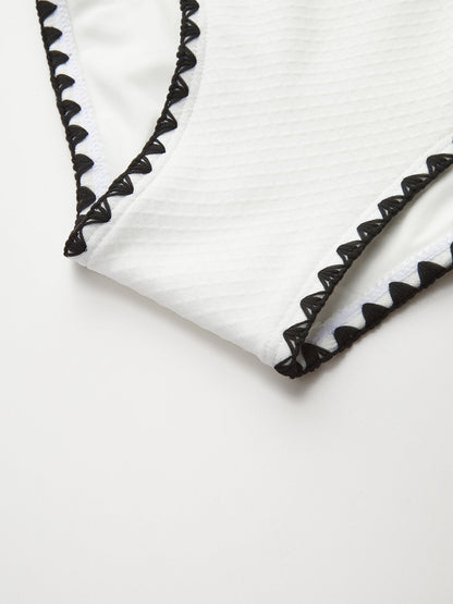 Tek Omuzlu Kesik Detaylı Mayo