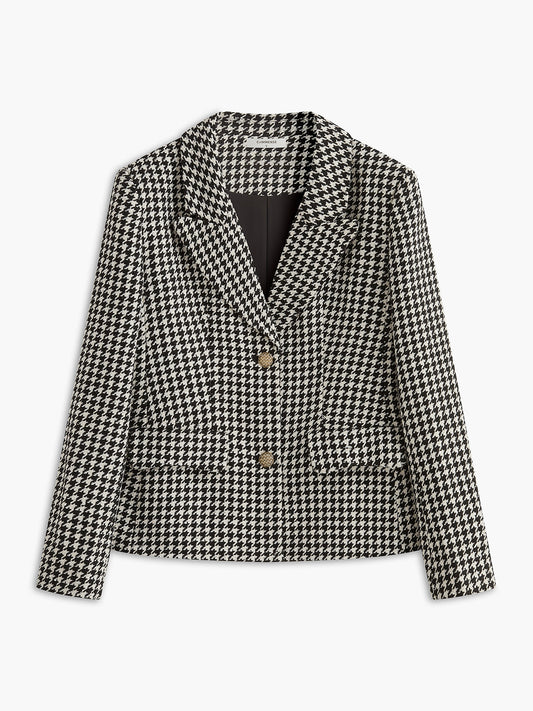Retro Yaka Düğmeli Blazer Ceket