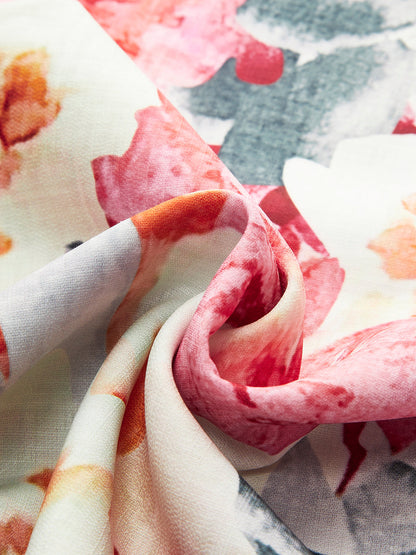 Çiçek Desenli Kolsuz Şort Takım