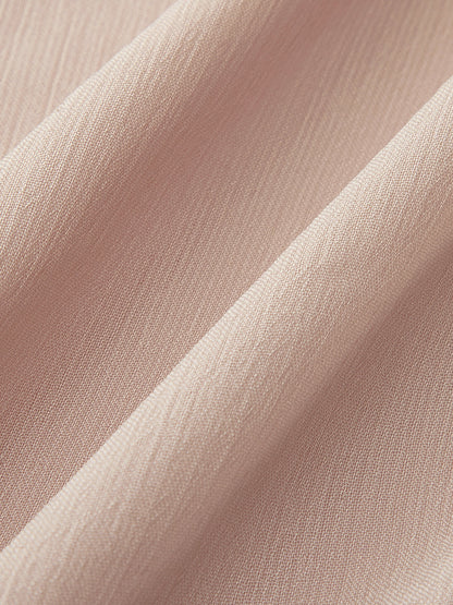 Yarı Şeffaf Fırfırlı Şifon Pelerinli Elbise